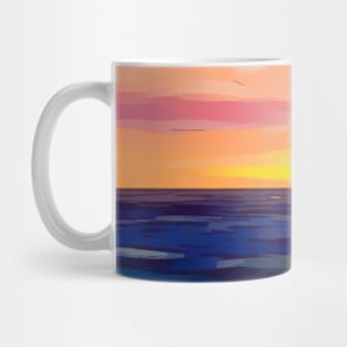 Blue ocean waves Mug